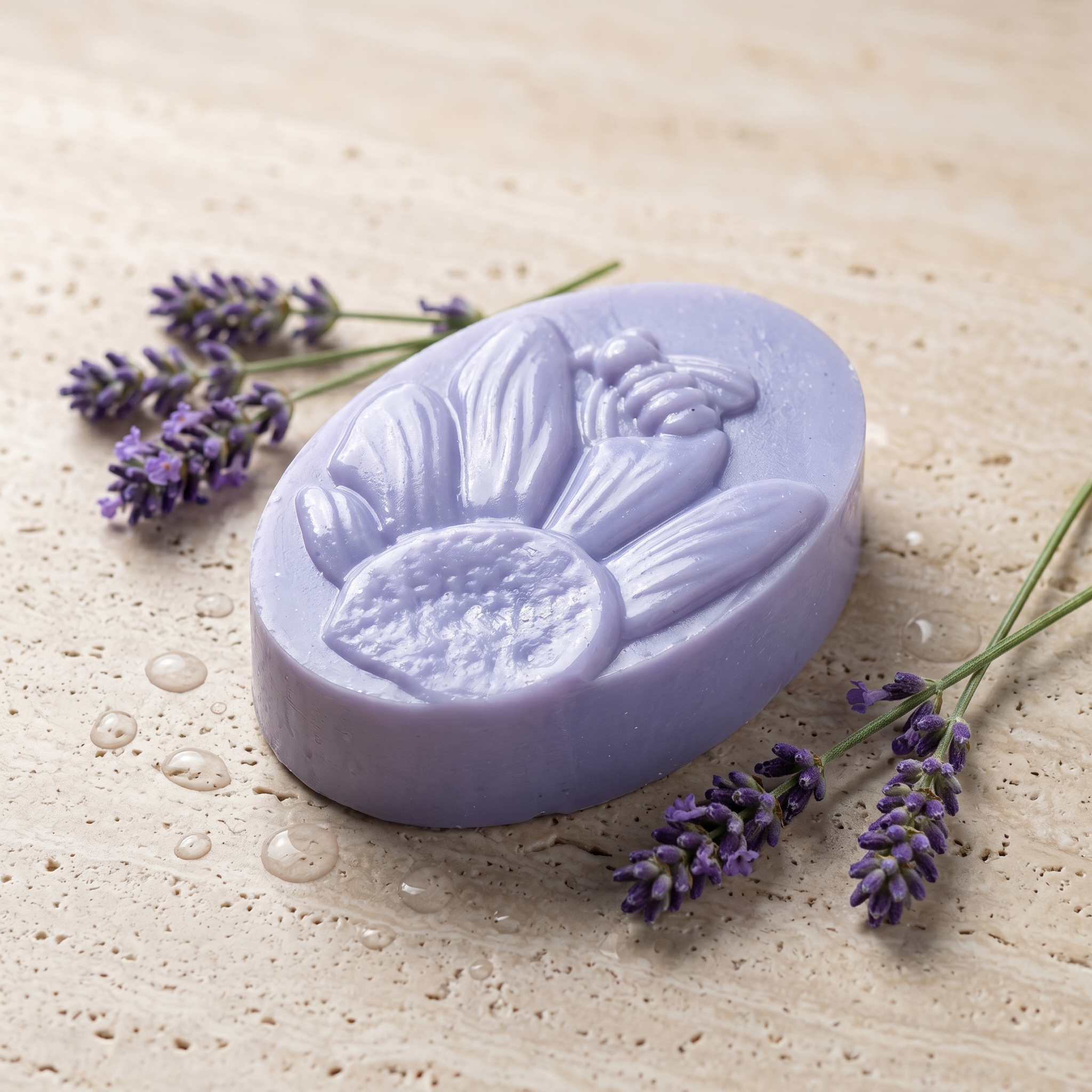 Purple Bloom Calming Floral Soap (90gm)